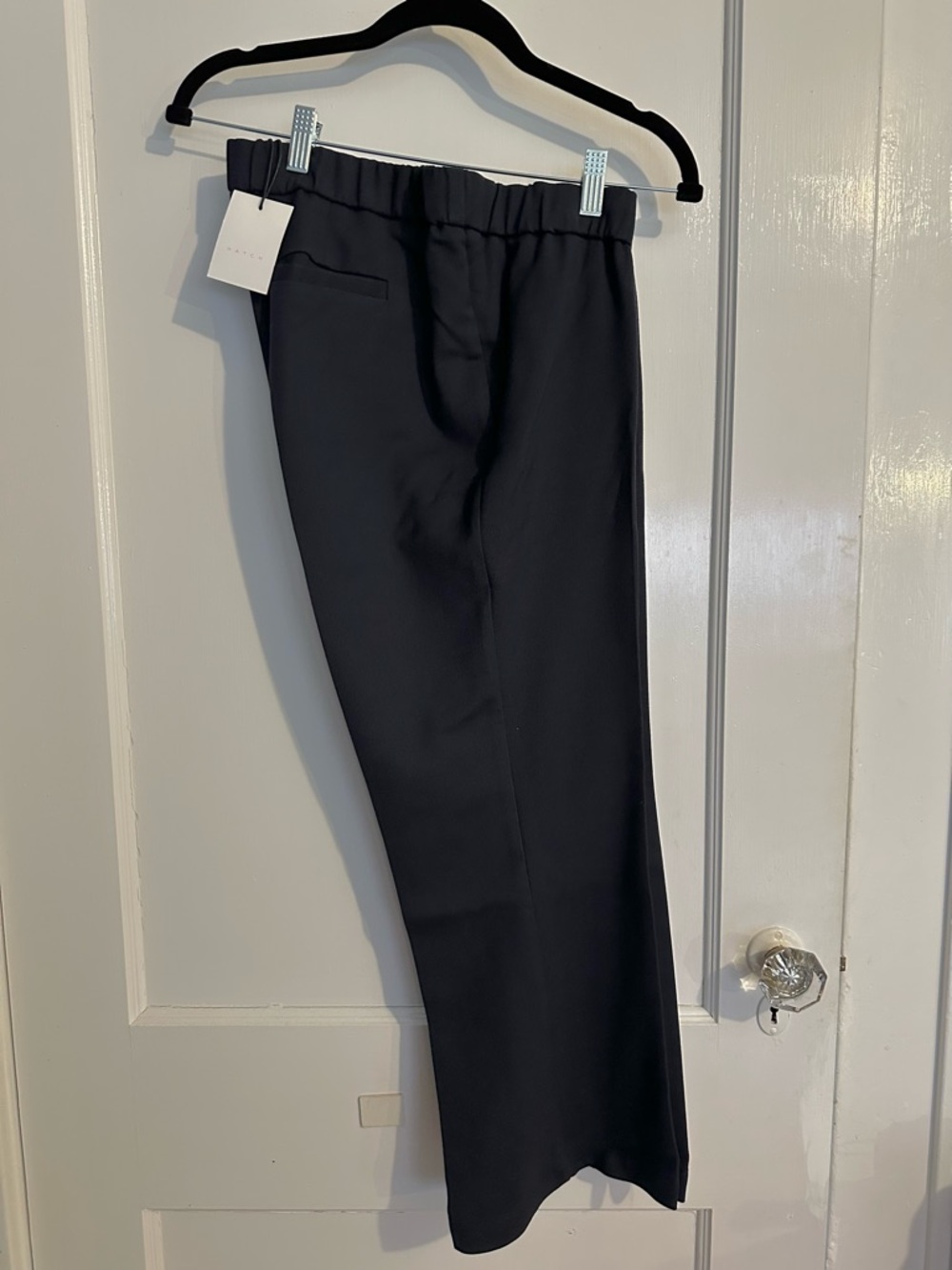 Hatch Navy “The Lyric Pant” Tailored Pull-On Maternity Dress Pants, Size 2